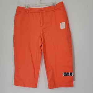 St. John's Bay  Orange Capri, Size 18
